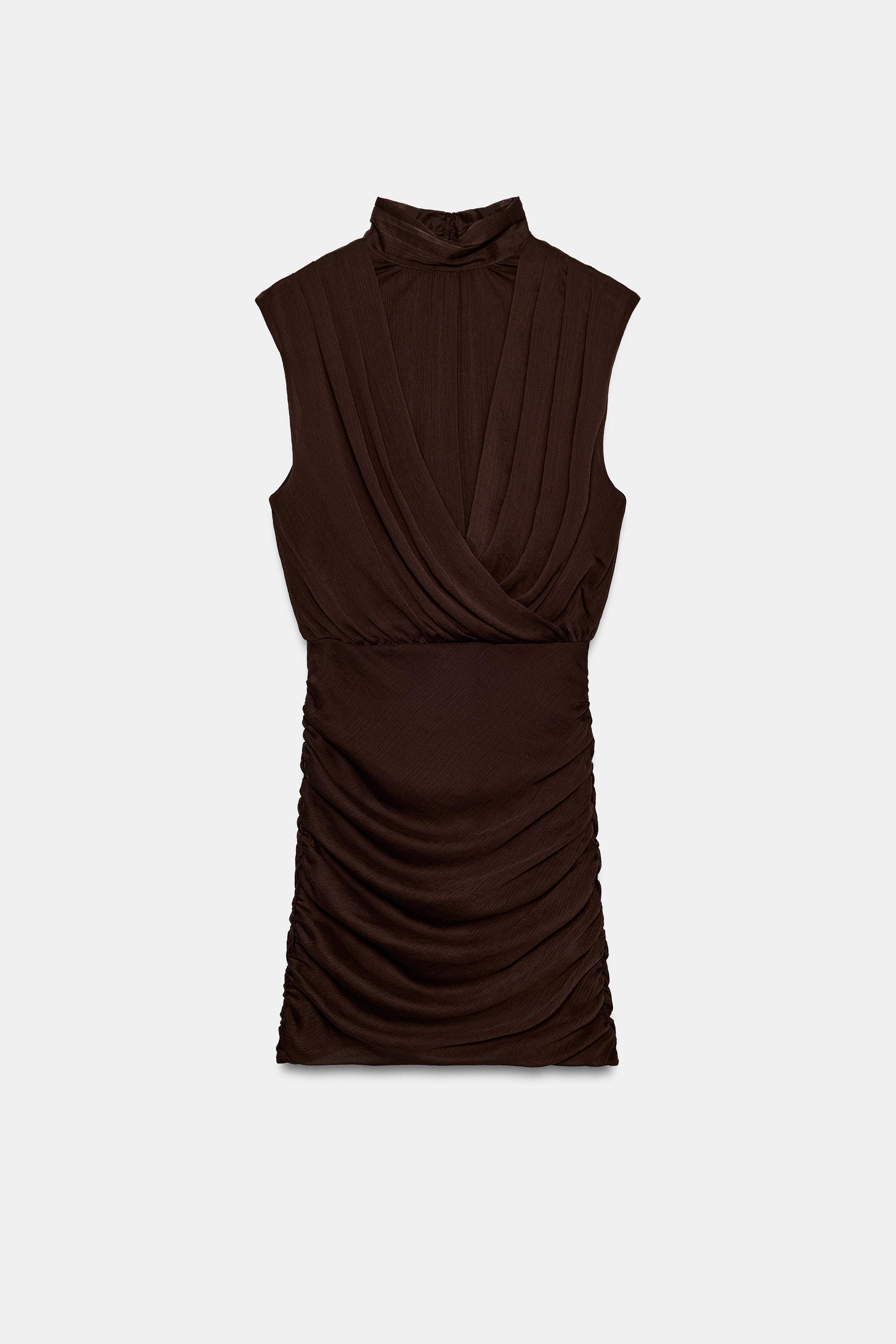 DRAPED MINI DRESS